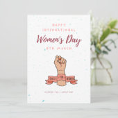 Internationaler Frauentag 20 Einladung (Stehend Vorderseite)