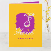 Internationaler Frauentag 8. März 2025 Karte (Gelbe Blume)