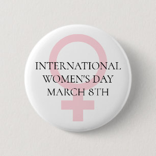 Internationaler Frauentag - 8. März Button