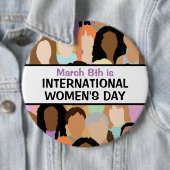 Internationaler Frauentag - 8. März Button (Beispiel)