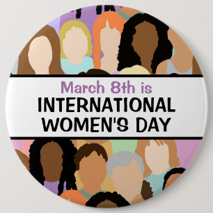 Internationaler Frauentag - 8. März Button