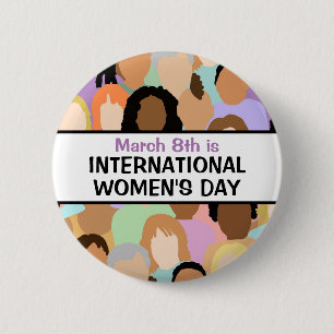 Internationaler Frauentag - 8. März Button