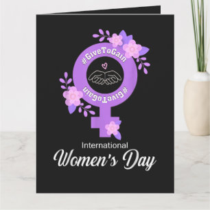 Internationaler Frauentag 8. März Dankeskarte