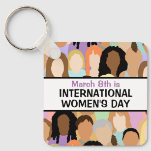 Internationaler Frauentag 8. März der IWD Schlüsselanhänger