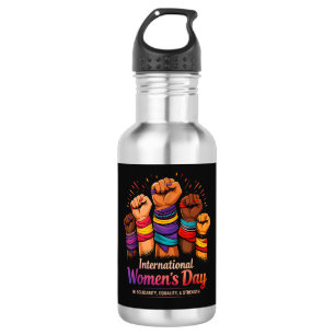 Internationaler Frauentag 8. März Edelstahlflasche