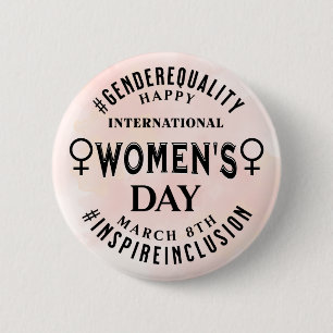 Internationaler Frauentag   8. März Gleichberechti Button