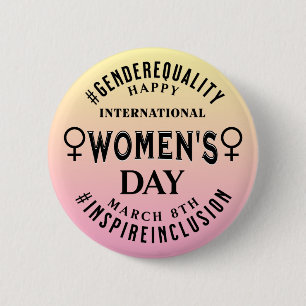 Internationaler Frauentag   8. März Gleichberechti Button