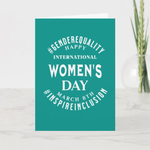 Internationaler Frauentag 8. März Gleichberechti Karte