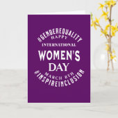 Internationaler Frauentag | 8. März Gleichberechti Karte (Gelbe Blume)