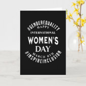 Internationaler Frauentag | 8. März Gleichberechti Karte (Gelbe Blume)