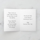 Internationaler Frauentag | 8. März Gleichheit Karte (Innenseite)