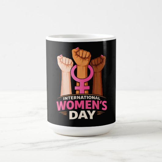 Internationaler Frauentag 8. März Kaffeetasse (Mittel)