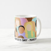 Internationaler Frauentag - 8. März Kaffeetasse (VorderseiteRechts)