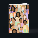 Internationaler Frauentag - 8. März Karte<br><div class="desc">März 8 ist der Internationale Frauentag. Verteilen Sie das Wort und unterstützen Sie das Fortschreiten und die Gleichheit von Frauen,  indem Sie diese Karte an einen Freund schicken.</div>