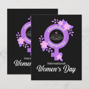 Internationaler Frauentag 8. März Karte
