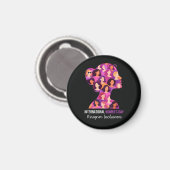 Internationaler Frauentag 8. März Magnet (Vorderseite/Rückseite)