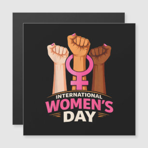 Internationaler Frauentag 8. März Magnetkarte