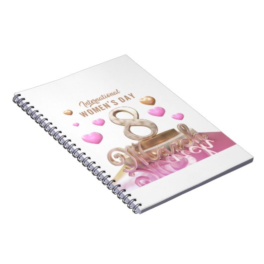 Internationaler Frauentag 8 März Notizblock (Rechte Seite)