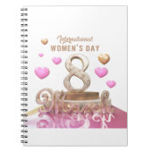 Internationaler Frauentag 8 März Notizblock (Vorderseite)