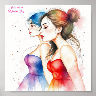 Internationaler Frauentag 8 März Poster