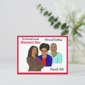 Internationaler Frauentag - 8. März Postkarte (Stehend Vorderseite)
