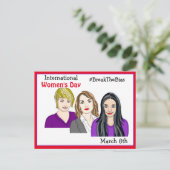 Internationaler Frauentag - 8. März Postkarte (Stehend Vorderseite)