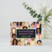 Internationaler Frauentag - 8. März Postkarte (Stehend Vorderseite)