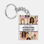 Internationaler Frauentag - 8. März Schlüsselanhänger (Vorderseite links)
