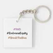 Internationaler Frauentag - 8. März Schlüsselanhänger (Rückseite)
