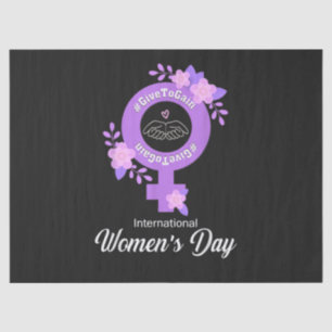 Internationaler Frauentag 8. März Seidenpapier