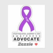 Internationaler Frauentag-Advocate Vinyl Aufkleber (Blatt)