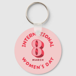 Internationaler Frauentag am 8. März Schlüsselanhänger
