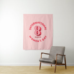 Internationaler Frauentag am 8. März Wandteppich