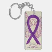 Internationaler Frauentag Angel Ribbon-Schlüsselan Schlüsselanhänger (Vorderseite links)