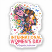 Internationaler Frauentag Aufkleber (Vorderseite)