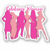 Internationaler Frauentag Aufkleber (Vorderseite)