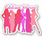 Internationaler Frauentag Aufkleber (Vorderseite)