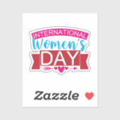 Internationaler Frauentag Aufkleber (Blatt)