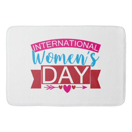 Internationaler Frauentag Badematte (Vorderseite)