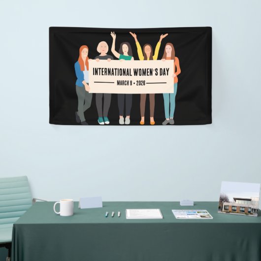 Internationaler Frauentag Banner (Messeveranstaltung)