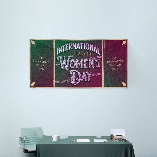 Internationaler Frauentag Banner (Messeveranstaltung)