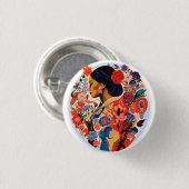 Internationaler Frauentag Button (Vorne & Hinten)