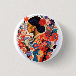 Internationaler Frauentag Button
