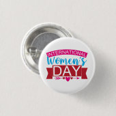 Internationaler Frauentag Button (Vorne & Hinten)