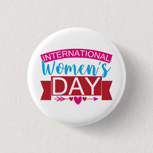 Internationaler Frauentag Button (Vorderseite)