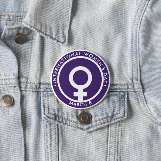 Internationaler Frauentag Button (Beispiel)
