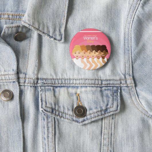 Internationaler Frauentag Button (Beispiel)