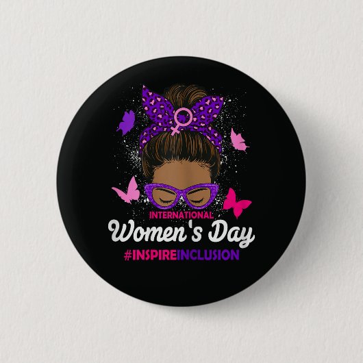 Internationaler Frauentag Button (Vorderseite)