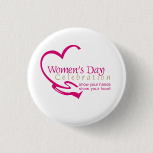 Internationaler Frauentag Button
