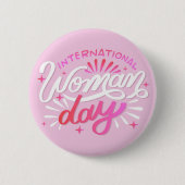Internationaler Frauentag Button (Vorderseite)